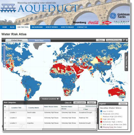 Aqueduct - The Water Risk Atlas